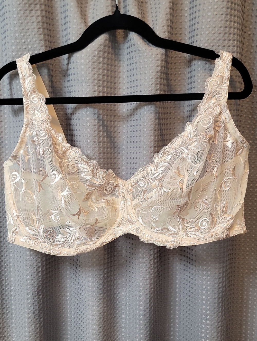 Soma Sheer Embroidered Underwire Lace Bra Size 42G